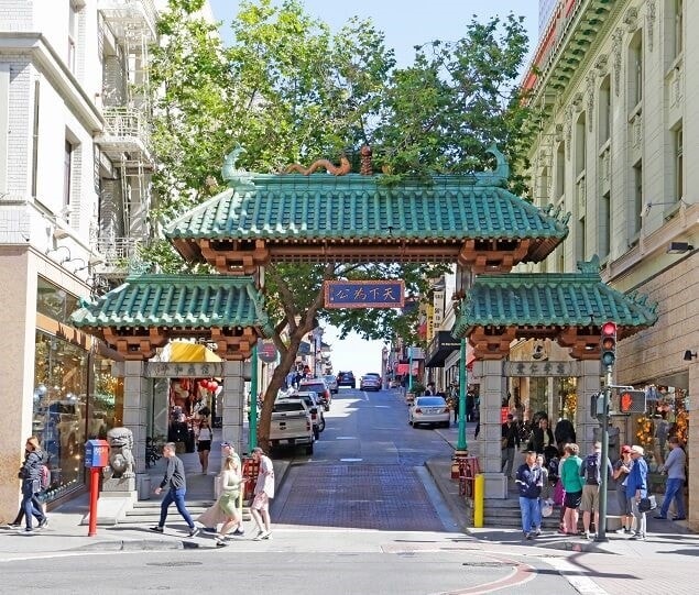 The iconic Dragon Gate is one of Chinatown’s most popular locations