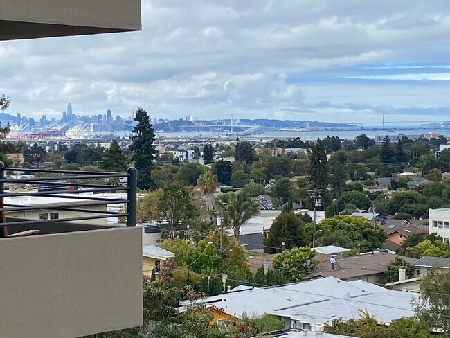 Close up view of Bay Bridge with SF in background - 5340 Broadway Ter