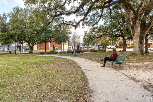 Read a book and enjoy the weather in Cate Square Park.