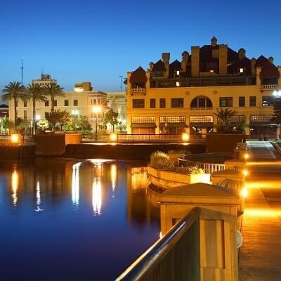 Sunset along the San Joaquin River