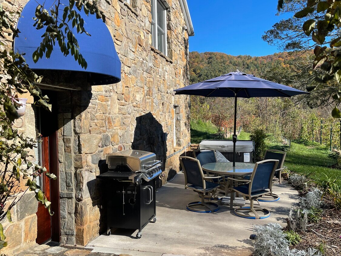 The Grotto Front Door with Awning - 336 Chunns Cove Rd