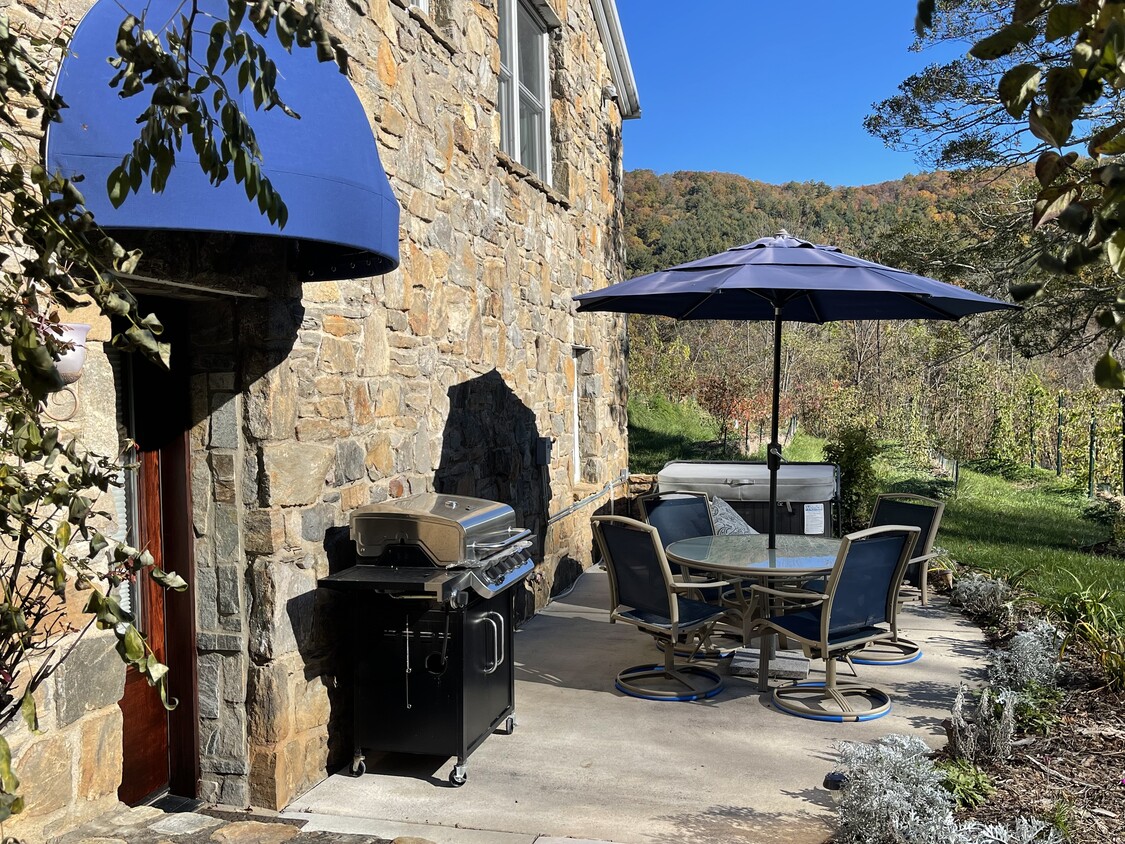 The Grotto Front Door with Awning - 336 Chunns Cove Rd