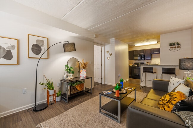 A2 - 1BR, 1BA - 540SF - Living Room - Legacy Student Living Apartments