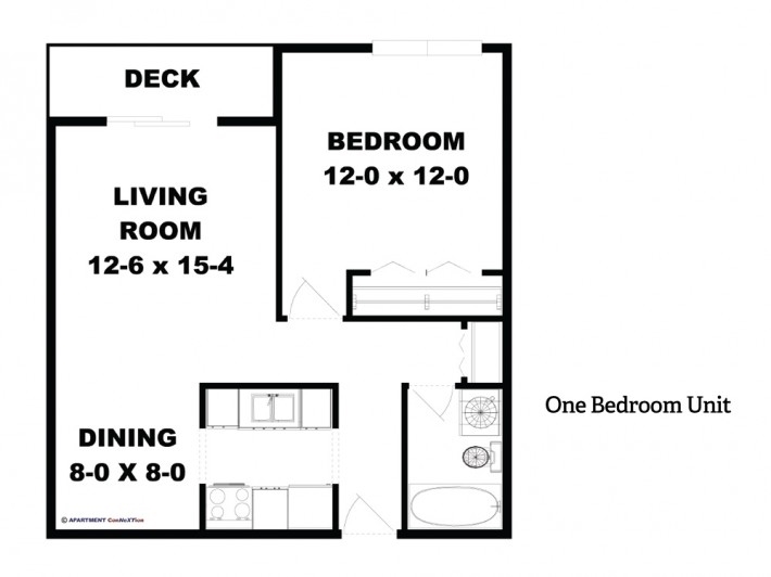 1BR/1BA - Lake Mallalieu Apartments