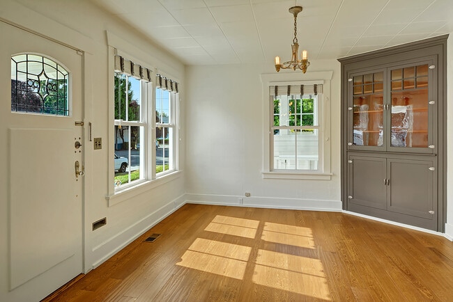 Dining room with built in hutch - 5403 Maynard Ave S