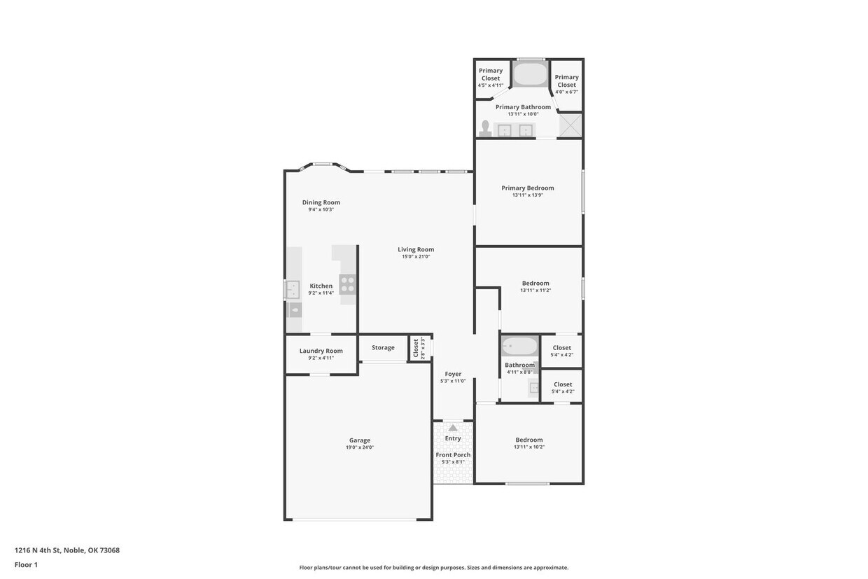 Foto principal - Beautiful 3 bed, 2 bath home in Noble!--12...