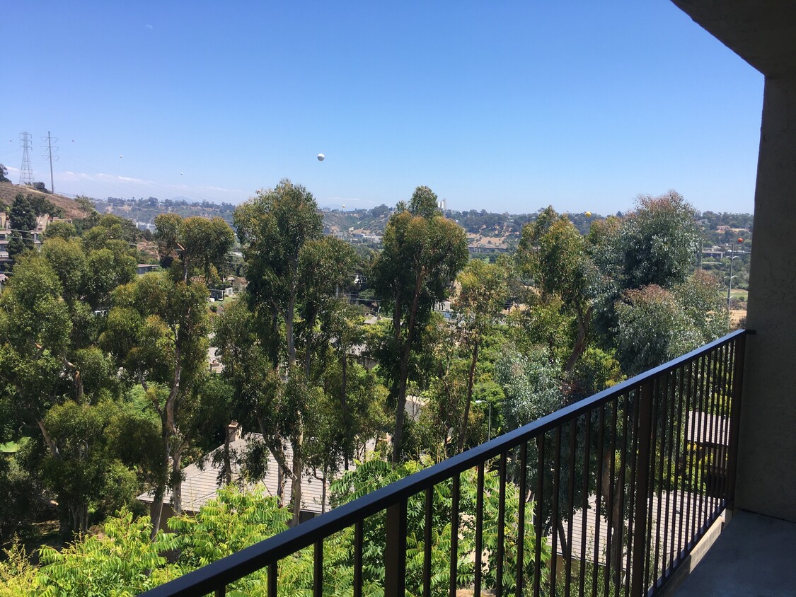 View over balcony to open space and Mission Valley - 1209 Hueneme St #9