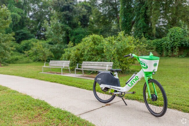 Hunter Hill residents can find public bike rentals available scattered throughout the community.