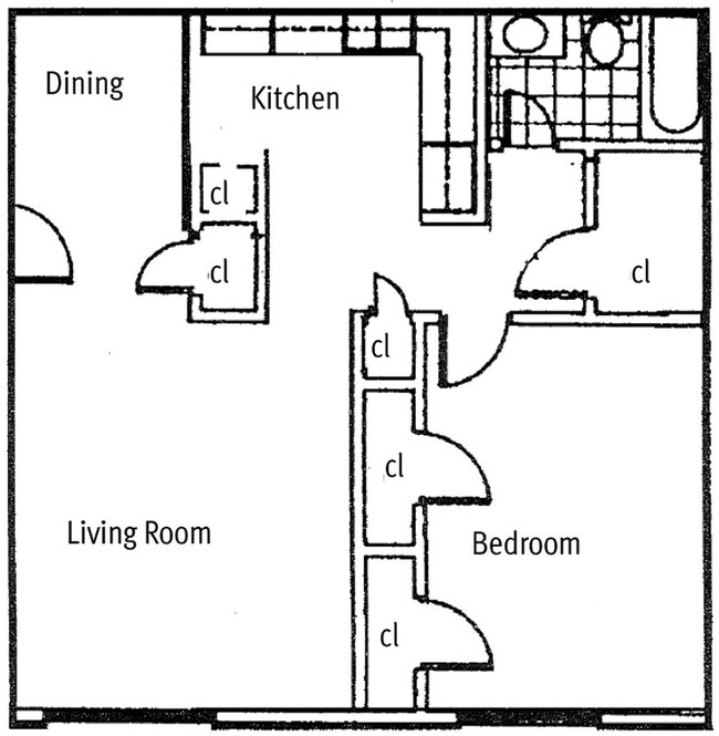 1HAB/1BA - Country View Apartments