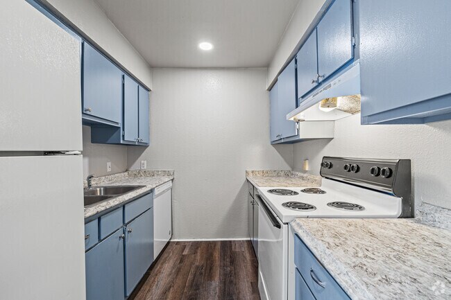 2 habitaciones, 1,5 baños - 100 pies cuadrados - Cocina - River Oaks Apartments