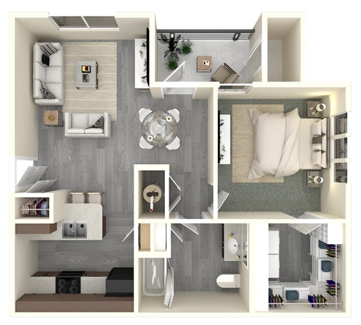 Una habitación, un baño - White Pines Apartments