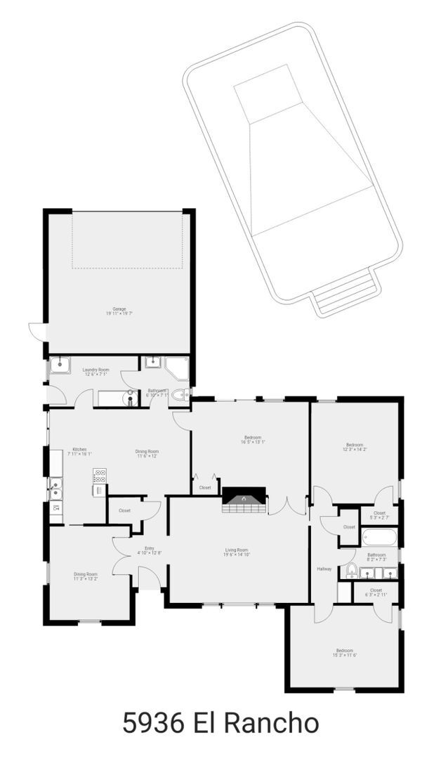 Building Photo - Ranch Style Home 3 bedroom 2 bath with Pool
