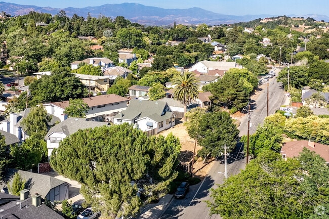 Central Solvang mixes ranch-style homes, condos, and townhomes.