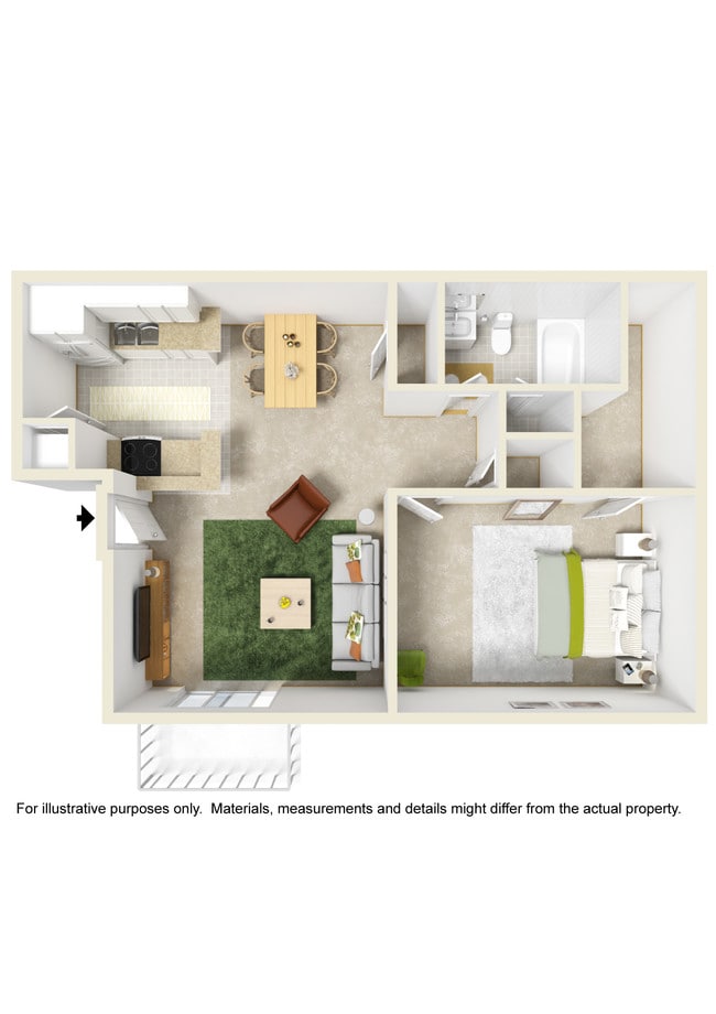 1 Bedroom 1 Bathroom