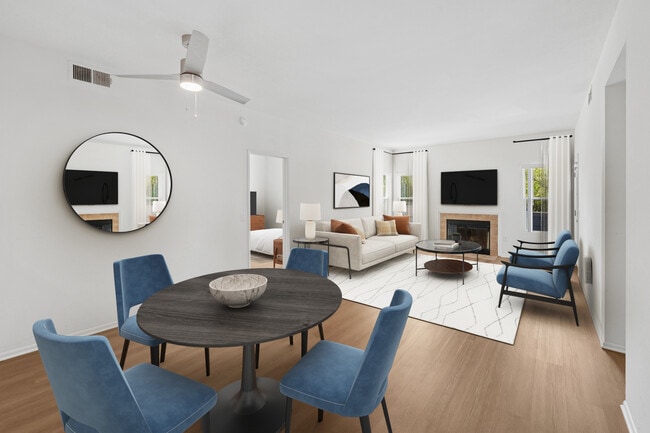 Renovated Package I dining and living room with hard surface flooring - eaves Dublin