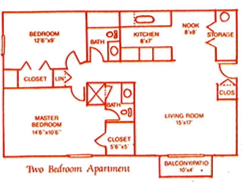 2BR/2BA - Maple Ridge Apartments