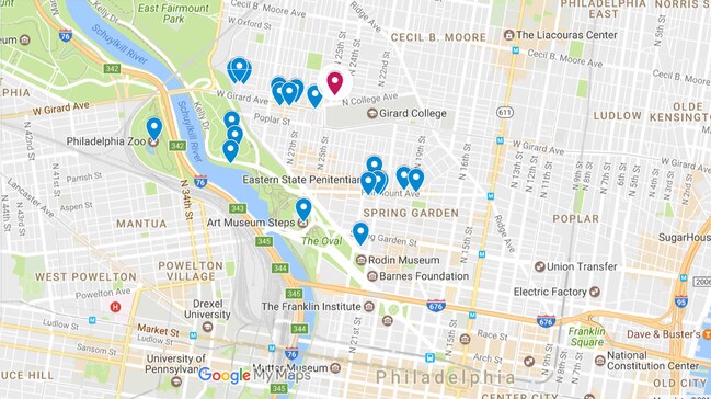 Area map - 1215 N 25th St