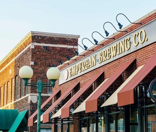 The historic Haymarket District was the original 1867 market square