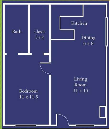 1HAB/1BA - Rosewood Apartments