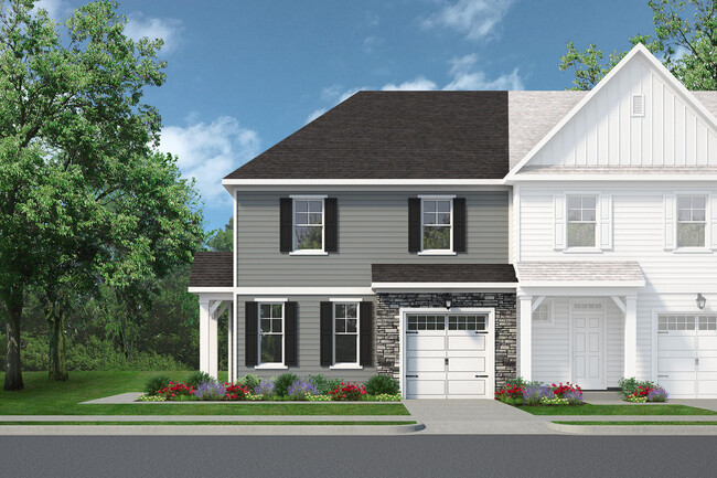 Seaboard - Townhome Exterior Rendering - Hillpoint Preserve Townhome Apartments