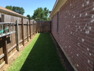 Side yard with gate - 5611 Northstar Ln
