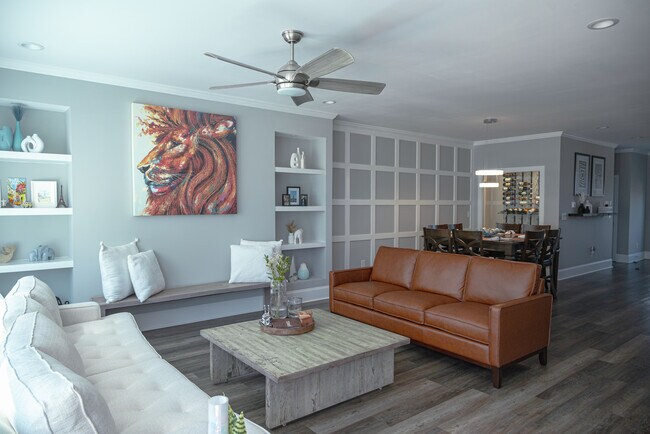 Main Level - Front door view - Living room + Dining room - 166 Vanira Ave SE