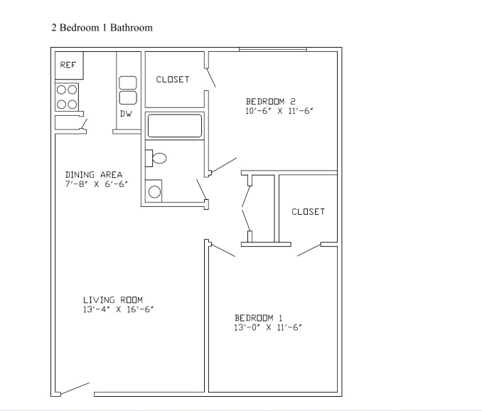 2HAB/1BA - Villa La Paz Apartments