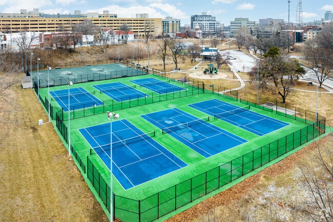 Dewey Park offers many spaces for outdoor activities.