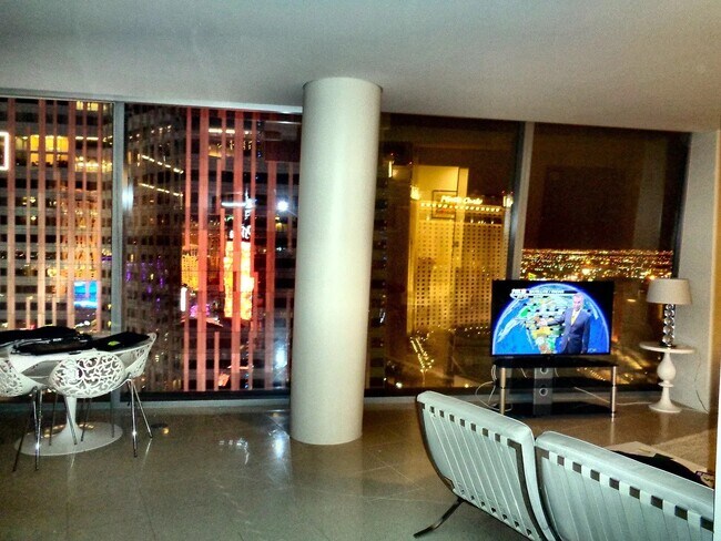 View from living room at night - 3722 Las Vegas Blvd S