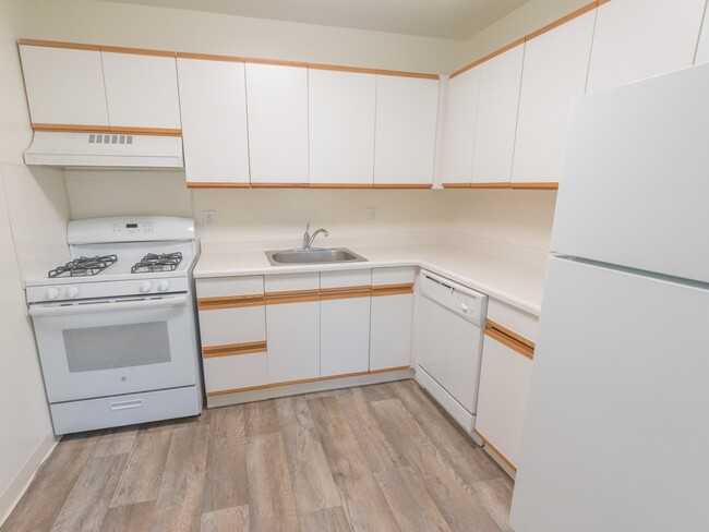 Sample Kitchen - Jamestown Village Apartments