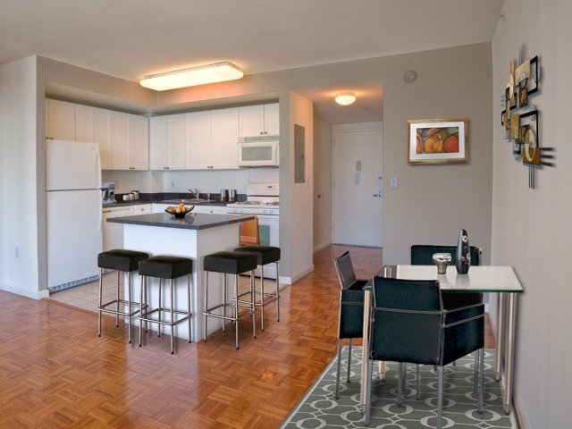 One Bedroom (A3) Kitchen/Dining Area - Avalon Riverview South Tower