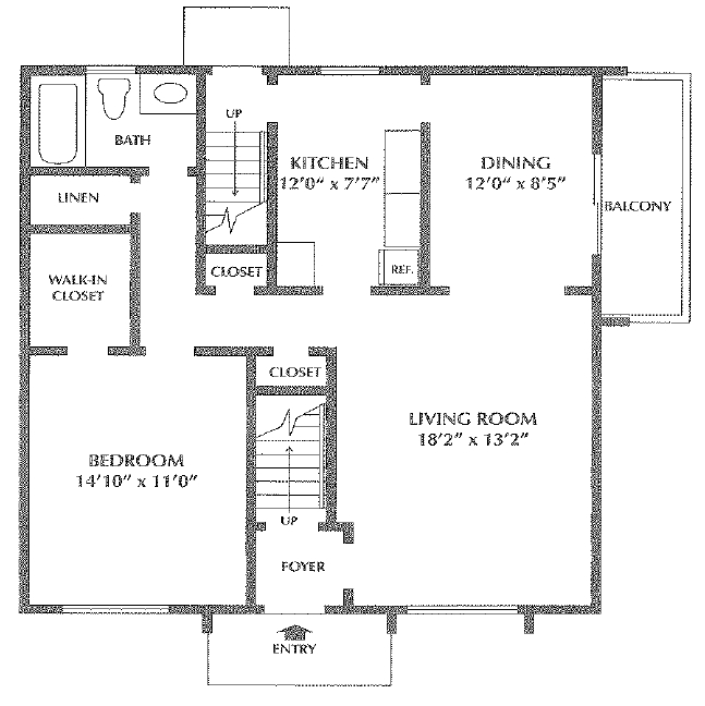 1BR/1BA - Camelot Gardens