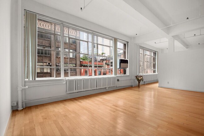 Living Room windows face south - 361 W 36th St