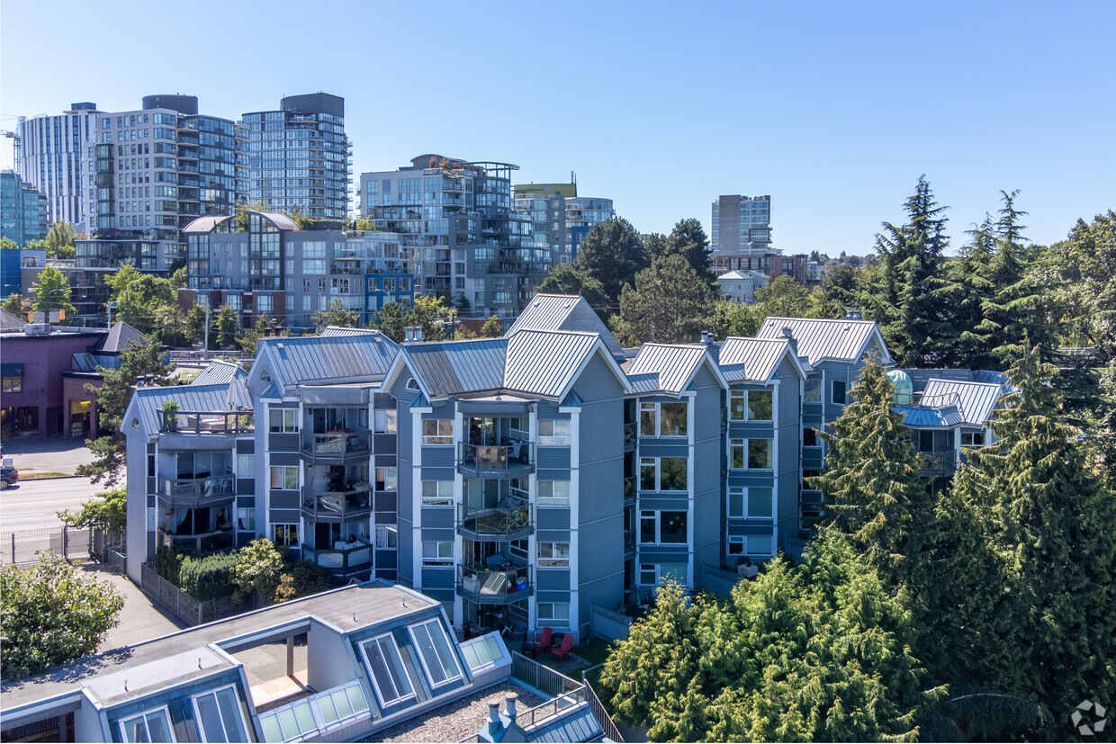 Aerial - Granville Island Village