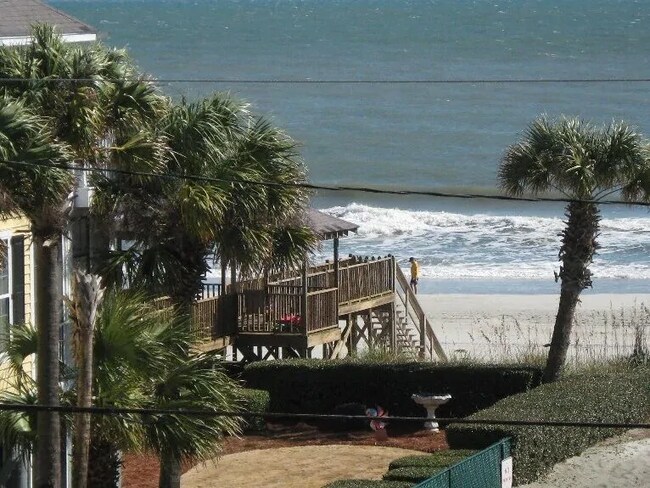 view from deck 100 yds to beach - 1429 N Waccamaw Dr