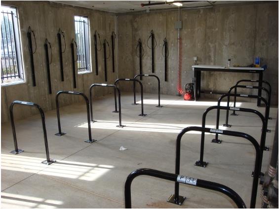 Bike racks - Bell Tower at Old Town Square