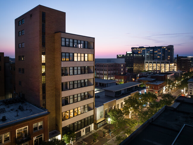 Peregrine Tower at night - Peregrine Tower