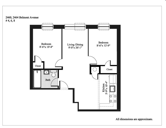 2HAB/1BA - Little Italy/Fordham University Gardens