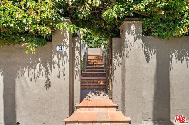 Entrance with stairway in view - 1217 N Curson Ave