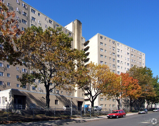 View from the southeast - Harborview Towers