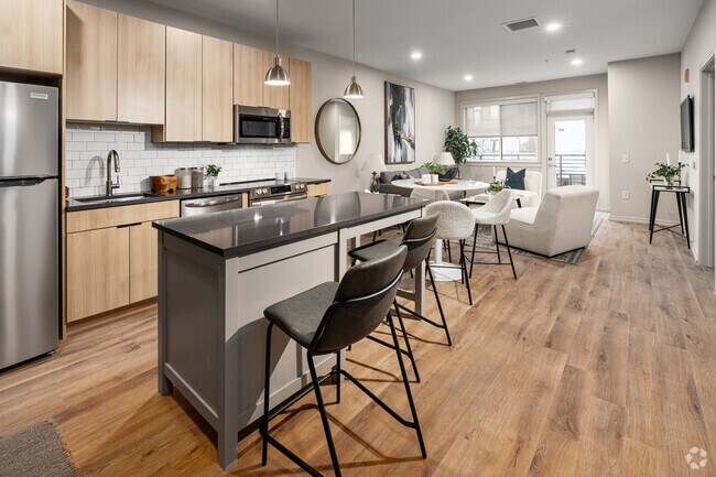 1 habitación, 1 baño, 818 pies cuadrados, cocina - The Keystone Apartments