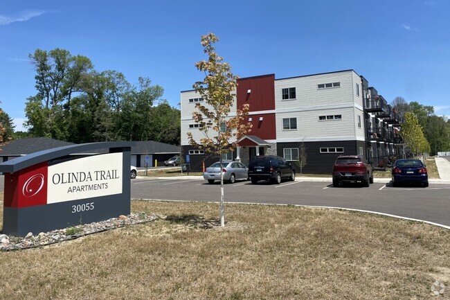 Front of building - Olinda Trail Apartments