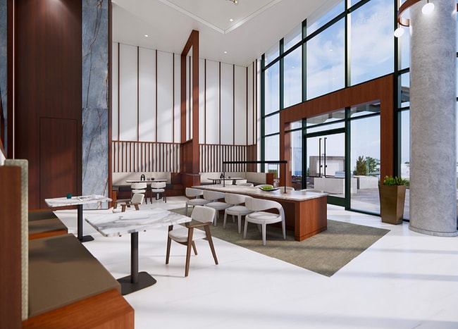 Espacio de coworking de nivel 1 con amplios asientos, perfecto para estudiar, trabajar o inspirar la creatividad. - Parkview Turtle Creek by Hanover