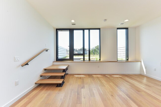 Living Room facing South to private patio - 57 N St NW