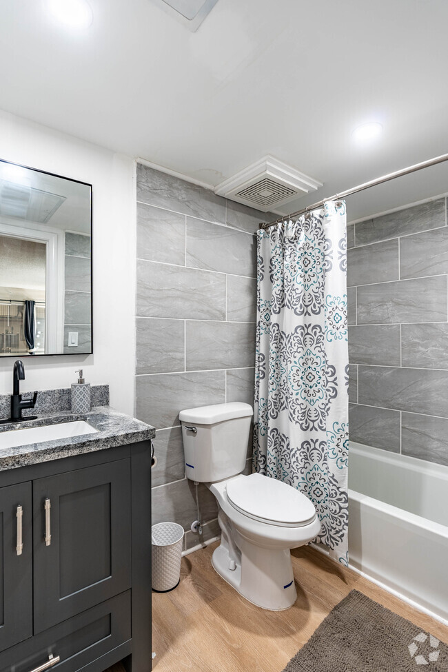 Baño del modelo Studio 330SF - Riverwalk 803