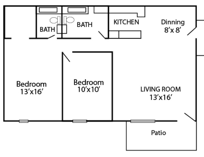 2HAB/1BA - Muirwood Village Apartments