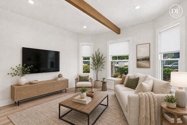 Puesta en escena virtual. Muebles y decoración añadidos digitalmente. - 3410 W 27th St
