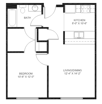 1BR/1BA - Cathedral Heights Apartments