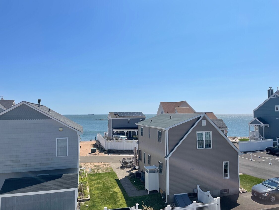 The view from the deck. Just steps to the beach - 68 Cosey Beach Ave