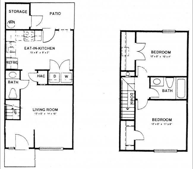 Plano de planta - Conway Park Apartments